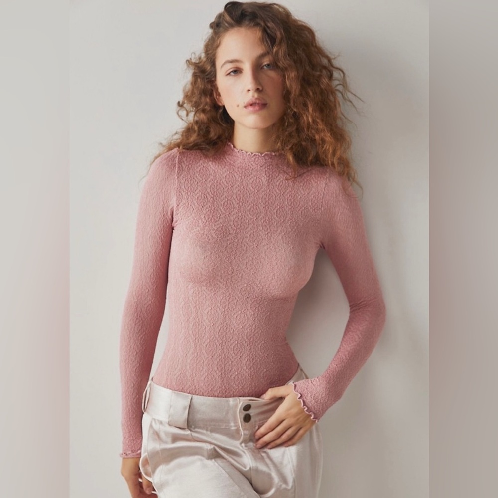 10. NWOT Free People Mara Mock Neck Bodysuit - Picture 7 of 7